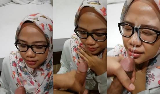 Bokep Jilbab Putih Kacamata Crotin Diwajah